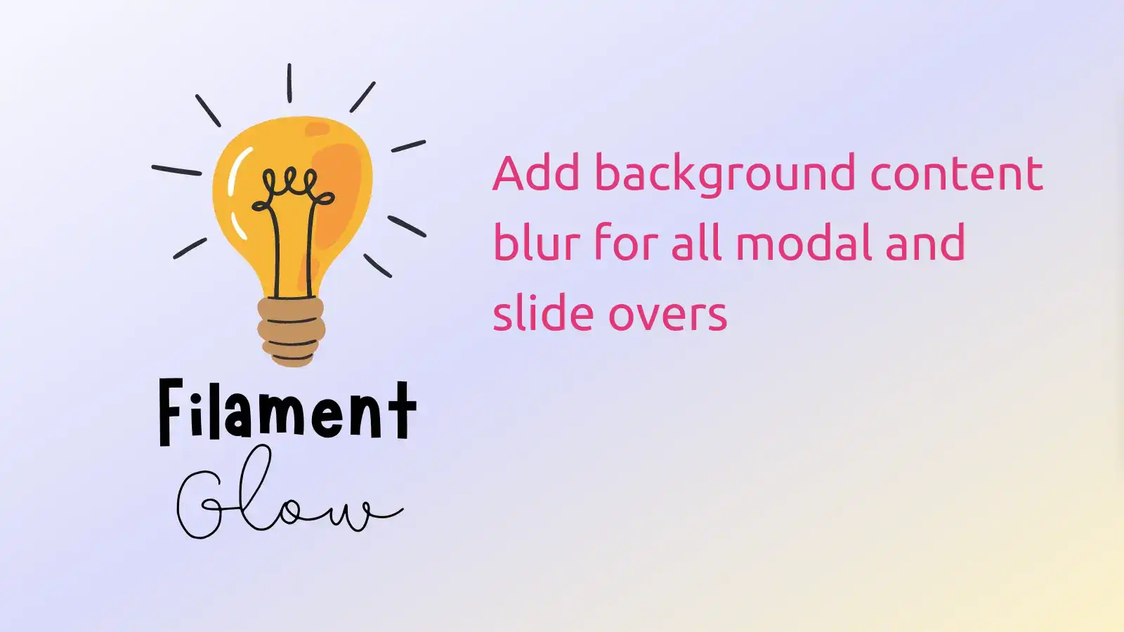 Add background content blur for all modal and slide overs